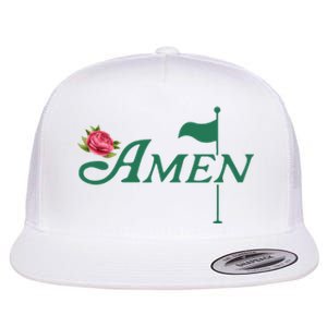 Amen Azalea Golf Masters Flat Bill Trucker Hat