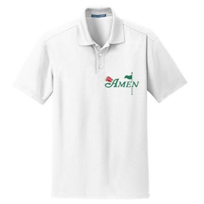 Amen Azalea Golf Masters Dry Zone Grid Polo