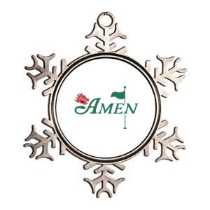 Amen Azalea Golf Masters Metallic Star Ornament