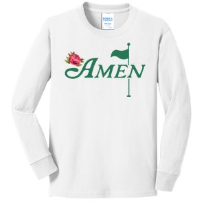 Amen Azalea Golf Masters Kids Long Sleeve Shirt