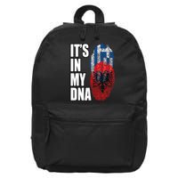 Albanian And Greek Mix Dna Flag Heritage 16 in Basic Backpack