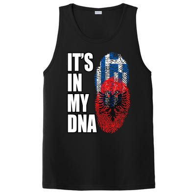 Albanian And Greek Mix Dna Flag Heritage PosiCharge Competitor Tank