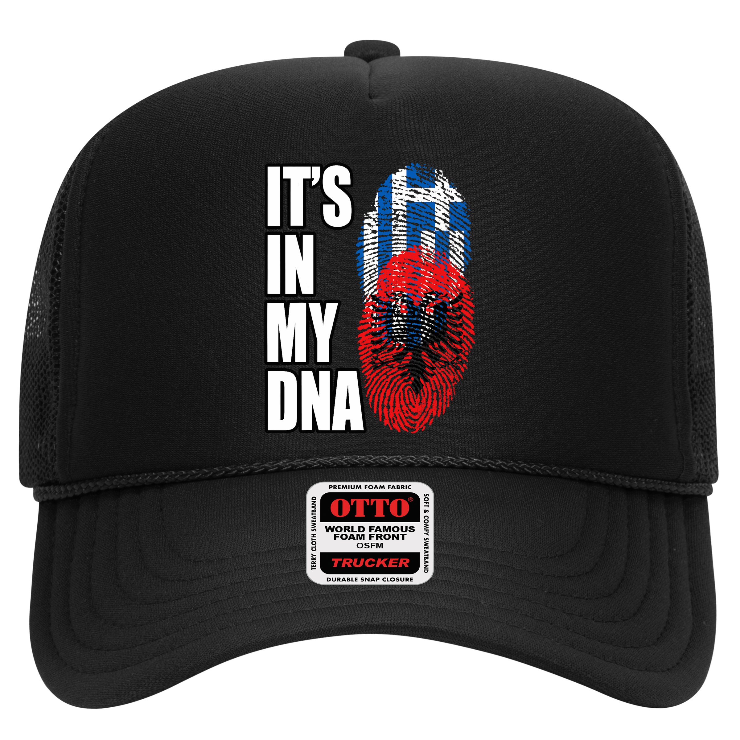 Albanian And Greek Mix Dna Flag Heritage Hat