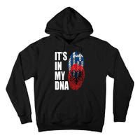 Albanian And Greek Mix Dna Flag Heritage Tall Hoodie