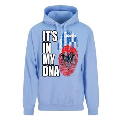 Albanian And Greek Mix Dna Flag Heritage Unisex Surf Hoodie