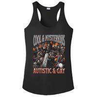 Autistic And Gay Funny Hard Skeleton Meme Graphic Bootleg Ladies PosiCharge Competitor Racerback Tank