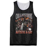 Autistic And Gay Funny Hard Skeleton Meme Graphic Bootleg Mesh Reversible Basketball Jersey Tank