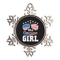 All American Girl 4th Of July Matching Family Metallic Star Ornament