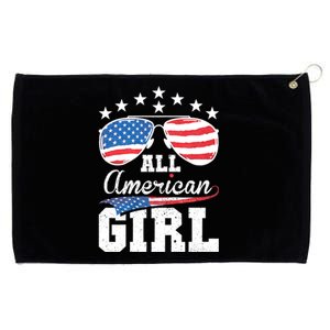 All American Girl 4th Of July Matching Family Grommeted Golf Towel