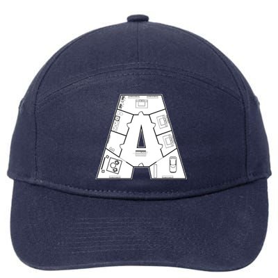 Architect Architecture House Building Gift Meaningful Gift Construction Gift 7-Panel Snapback Hat