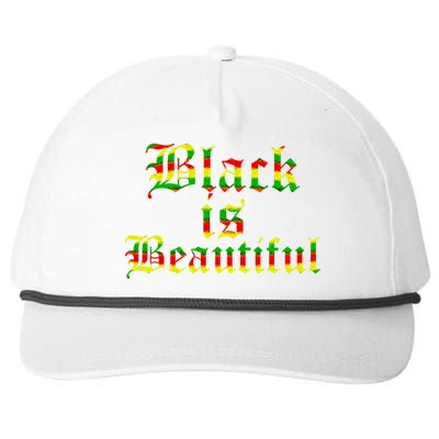 African American History Month Black Is Beautiful Gift Snapback Five-Panel Rope Hat