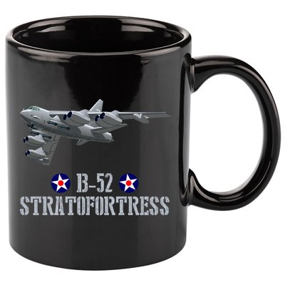 American Aircraft Heavy Bomber B-52 Air Force 11oz C Handle Ceramic Mug