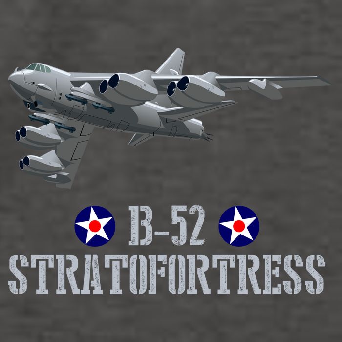 American Aircraft Heavy Bomber B-52 Air Force Vector Backpack