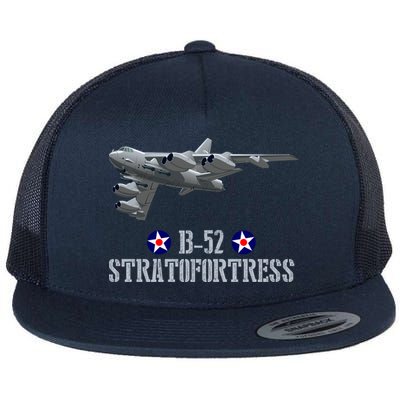 American Aircraft Heavy Bomber B-52 Air Force Flat Bill Trucker Hat