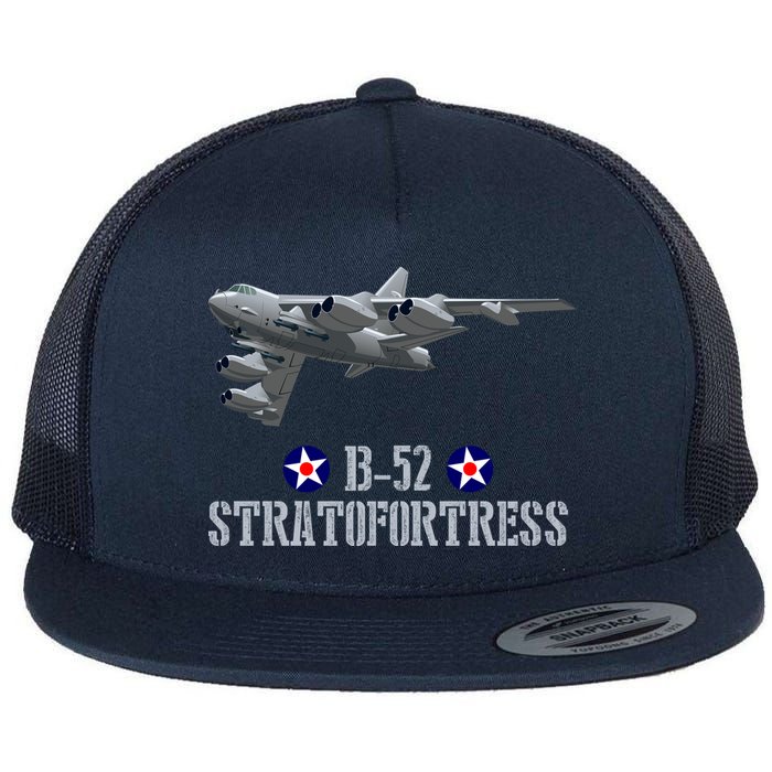 American Aircraft Heavy Bomber B-52 Air Force Flat Bill Trucker Hat