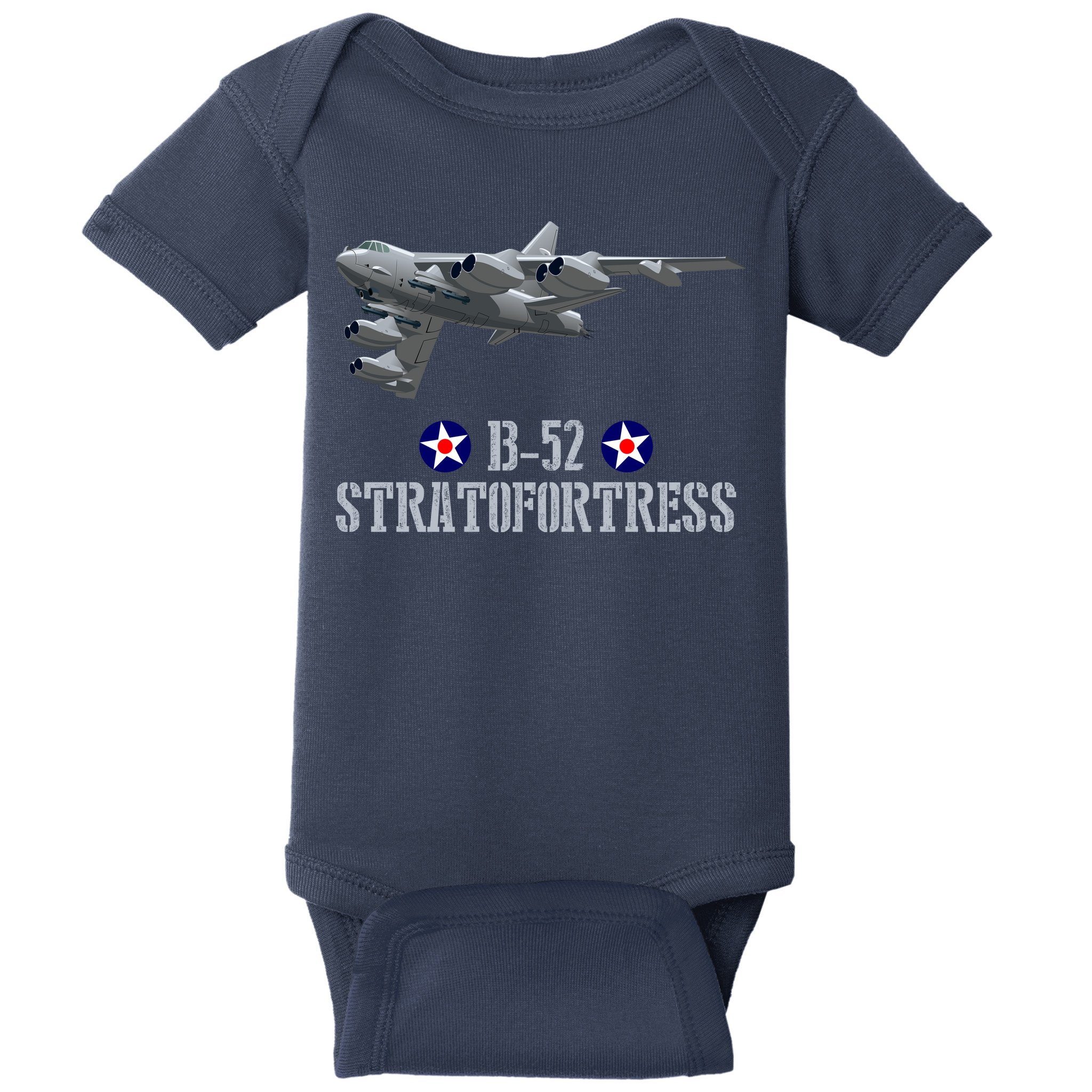 American Aircraft Heavy Bomber B-52 Air Force Baby Bodysuit