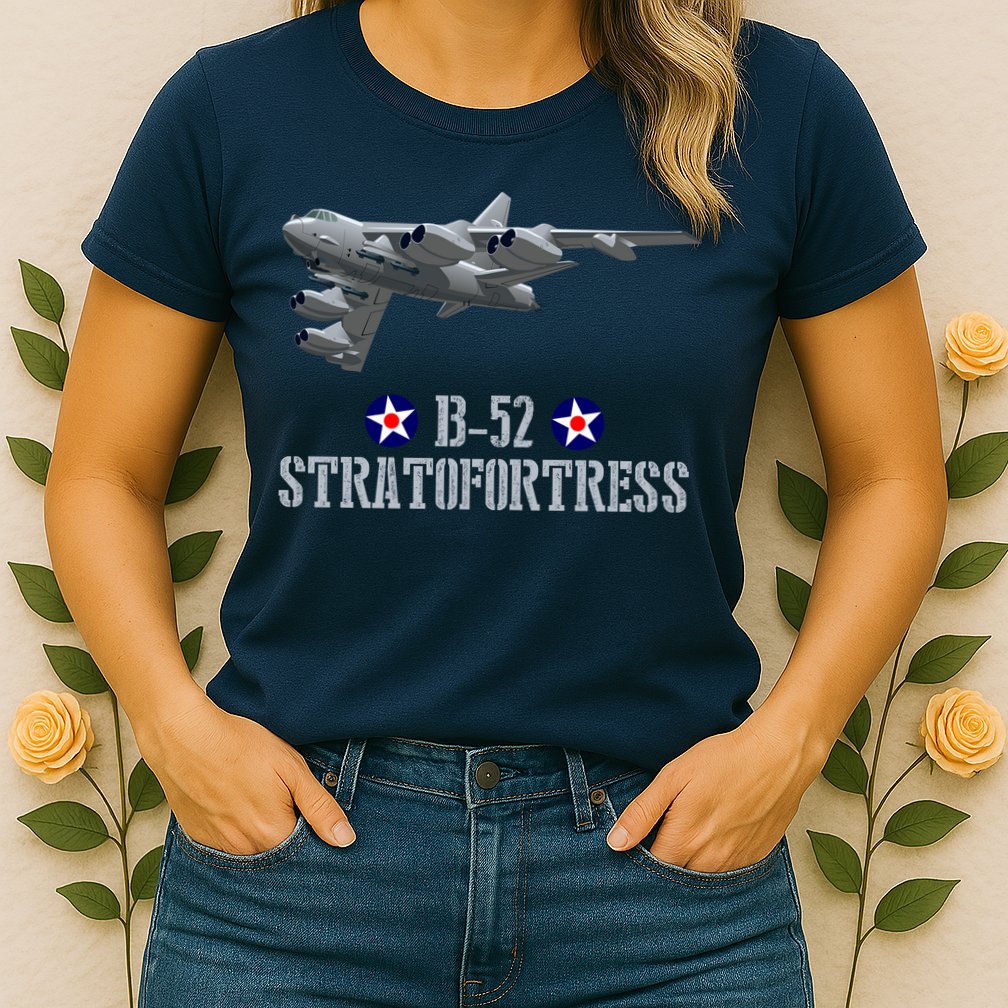 American Aircraft Heavy Bomber B-52 Air Force Womens T-Shirt
