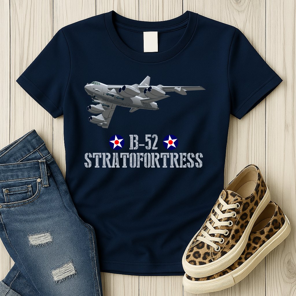 American Aircraft Heavy Bomber B-52 Air Force Womens T-Shirt
