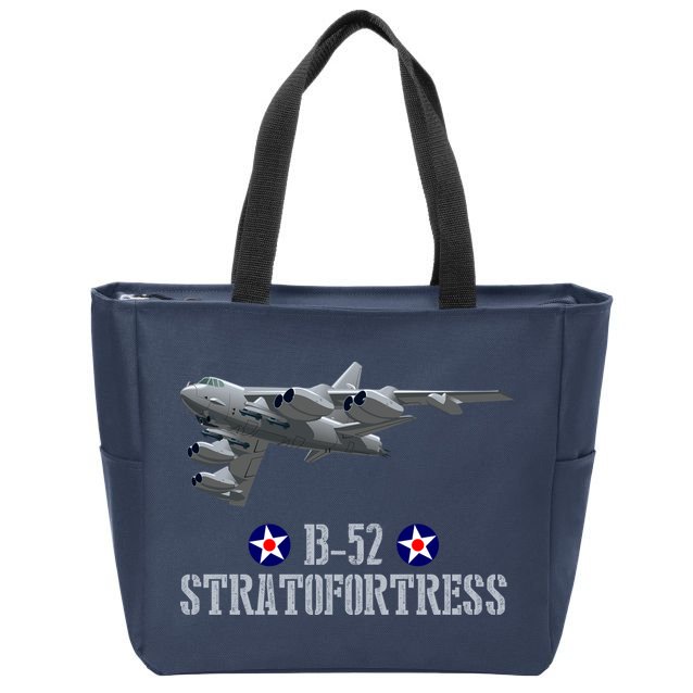 American Aircraft Heavy Bomber B-52 Air Force Zip Tote Bag