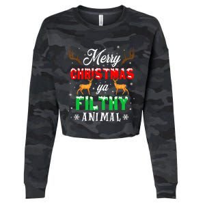 Alone At Home Movies Merry Christmas You Filty Animal Cropped Pullover Crew