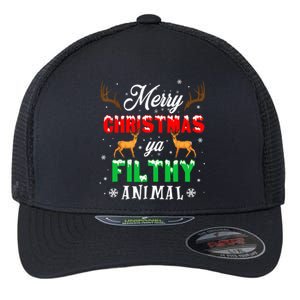 Alone At Home Movies Merry Christmas You Filty Animal Flexfit Unipanel Trucker Cap