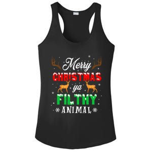 Alone At Home Movies Merry Christmas You Filty Animal Ladies PosiCharge Competitor Racerback Tank