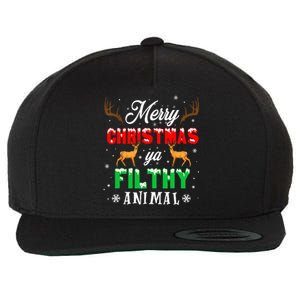 Alone At Home Movies Merry Christmas You Filty Animal Wool Snapback Cap