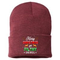 Alone At Home Movies Merry Christmas You Filty Animal Sustainable Knit Beanie