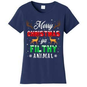 Alone At Home Movies Merry Christmas You Filty Animal Women's T-Shirt