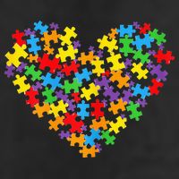 Autism Awareness Heart Valentine Day Puzzle Piece Cool Comfort Performance Bucket Hat