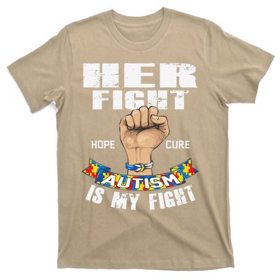 Autism Awareness Her Fight Is My Fight Hope Cure T-Shirt