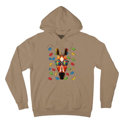 Autism Awareness Horse Puzzle Sunglasses Autistic Hoodie