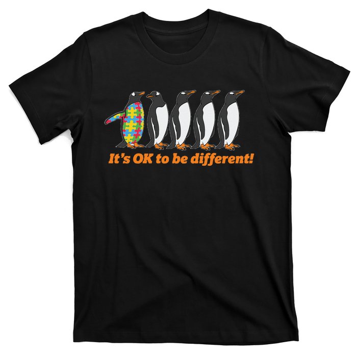 Autism Awareness Hoodie It's OK To Be Different Penguin T-Shirt