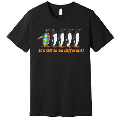 Autism Awareness Hoodie It's OK To Be Different Penguin Premium T-Shirt