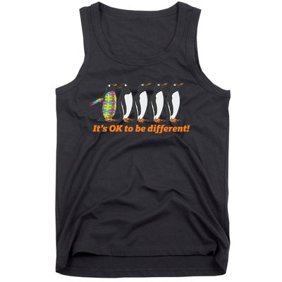 Autism Awareness Hoodie It's OK To Be Different Penguin Tank Top