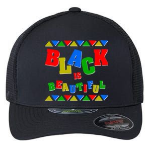 African American History Month Black Is Beautiful Gift Flexfit Unipanel Trucker Cap