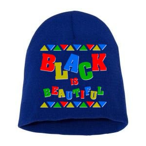 African American History Month Black Is Beautiful Gift Short Acrylic Beanie