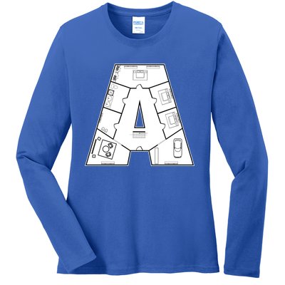 Architect Architecture House Building Gift Funny Gift Construction Funny Gift Ladies Long Sleeve Shirt