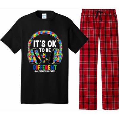 Autism Awareness Headphones ItS Ok To Be Different Pajama Set