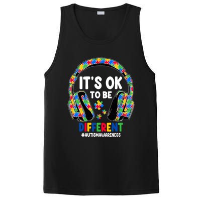 Autism Awareness Headphones ItS Ok To Be Different PosiCharge Competitor Tank