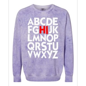 Alphabet ABCs Hi Kindergarten Alphabet learn ABCs  Colorblast Crewneck Sweatshirt