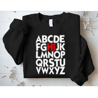 Alphabet ABCs Hi Kindergarten Alphabet learn ABCs  Sweatshirt