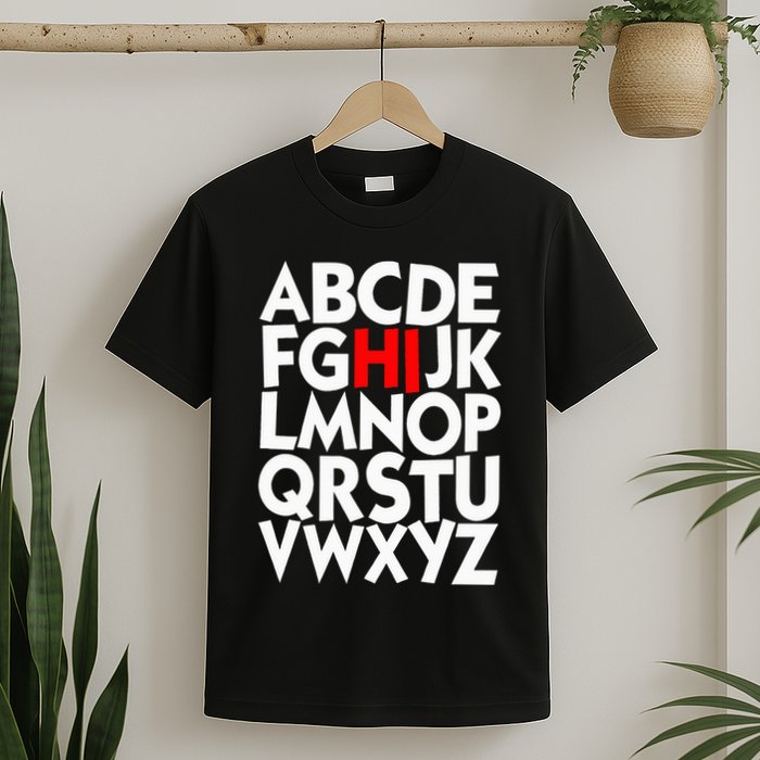 Alphabet ABCs Hi Kindergarten Alphabet learn ABCs  T-Shirt