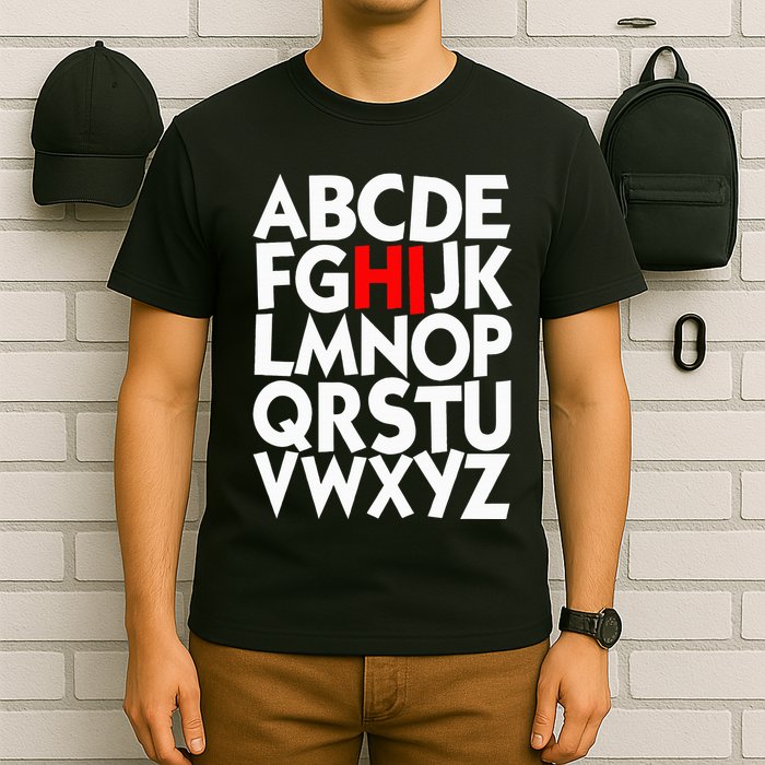 Alphabet ABCs Hi Kindergarten Alphabet learn ABCs  T-Shirt