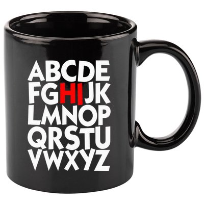 Alphabet ABCs Hi Kindergarten Alphabet learn ABCs  11oz C Handle Ceramic Mug