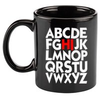 Alphabet ABCs Hi Kindergarten Alphabet learn ABCs  11oz C Handle Ceramic Mug