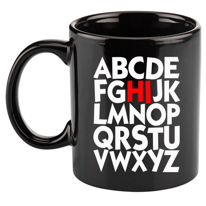 Alphabet ABCs Hi Kindergarten Alphabet learn ABCs  11oz C Handle Ceramic Mug