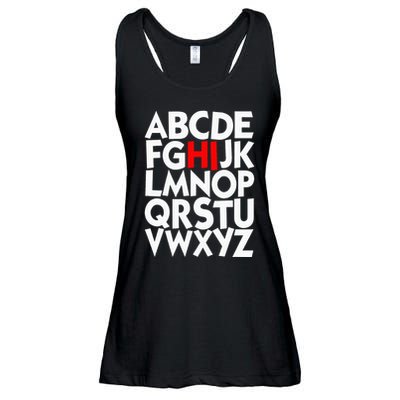 Alphabet ABCs Hi Kindergarten Alphabet learn ABCs  Ladies Essential Flowy Tank