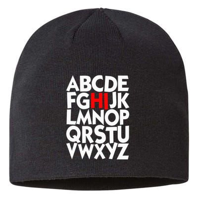 Alphabet ABCs Hi Kindergarten Alphabet learn ABCs  Sustainable Beanie