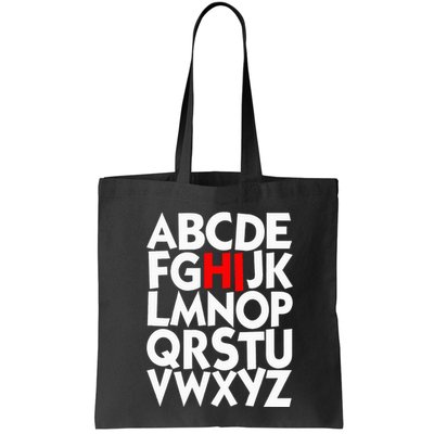 Alphabet ABCs Hi Kindergarten Alphabet learn ABCs  Bag